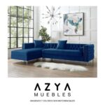 Sofá seccional Isabella Azul